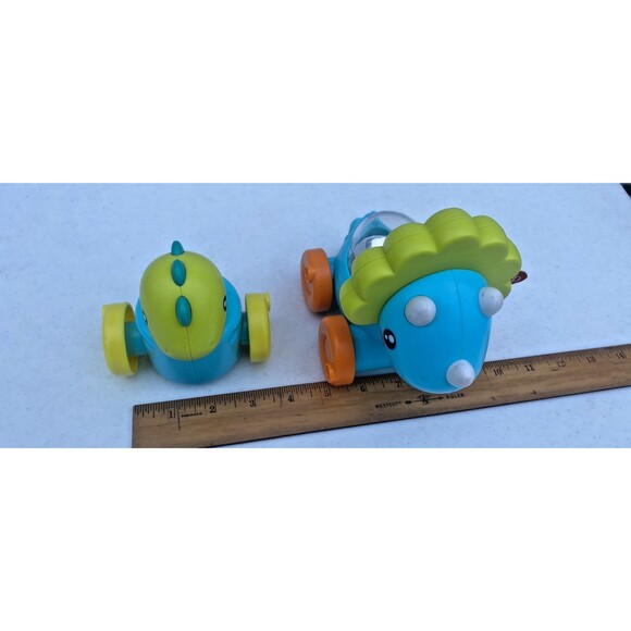 Fisher Price Paradise Pals Dino Choo Choo Baby Toy 6mos+ Set Of Two Pieces - Picture 2 of 8